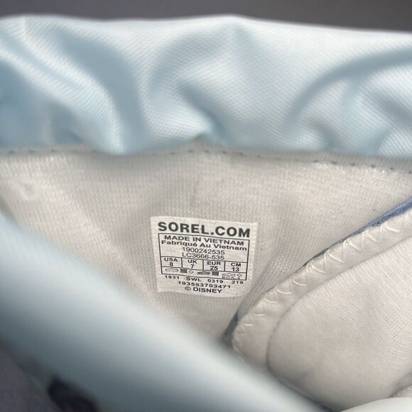 Sorel Flurry Winter Snow Boots Disney Frozen Elsa Purple Blue Toddler Girls 8 - Picture 7 of 8